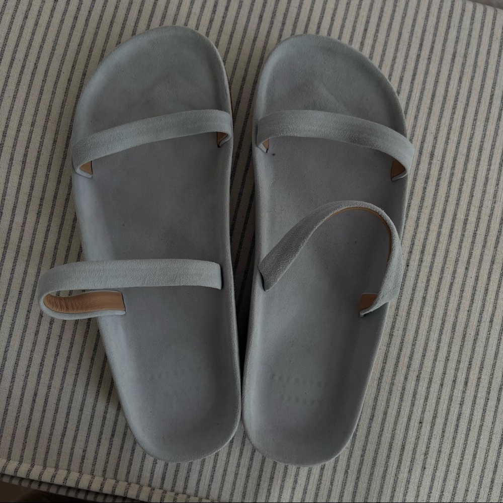 LAUREN MANOOGIAN Suede Line Sandals